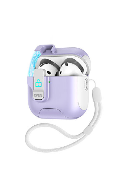 Choice20 حافظة أذنيات فاخرة أرجوانية لـ Airpods Pro 3 مع مغناطيس، مناسبة لـ A...