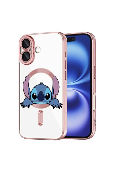 bestcase Husa Luxury MagSafe, Compatibila Apple iPhone 16 Plus, Stitch, Ultra...