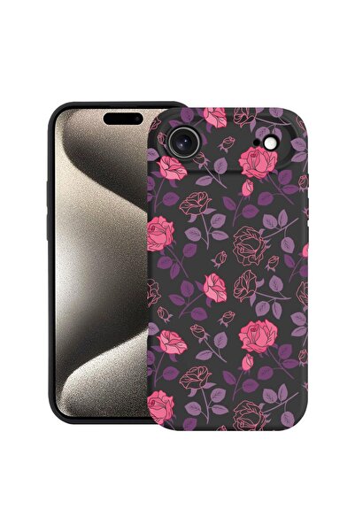 bestcase Husă pentru Apple iPhone 17 Air cu Design Trandafir, Silicon Premium...