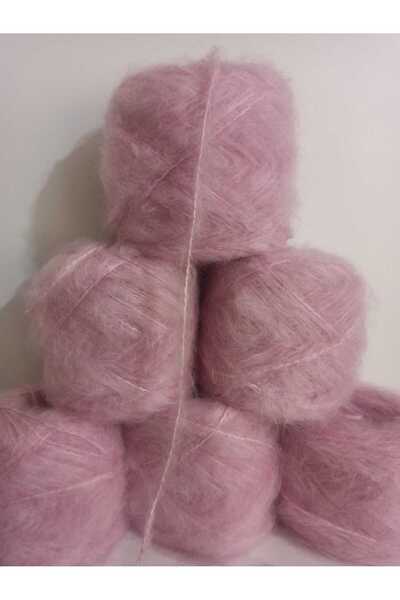 İPEK YÜN İPLİK DÜNYASI Νήμα πλεξίματος Elit Moher με πολλές ίνες (Ροζ) 100γρ.