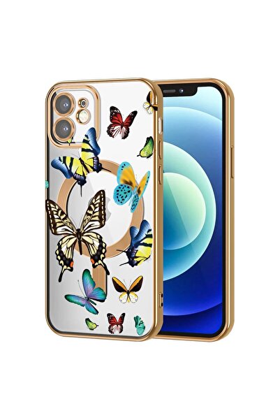 bestcase Πολυτελής Θήκη MagSafe, Συμβατή με Apple iPhone 12, Σχέδιο με  "Κινο...