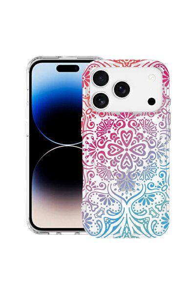 bestcase Husa pentru Apple iPhone 17 Pro cu Design Mandala Color, Mag Anti Sh...