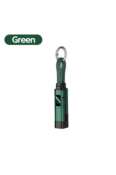 Choice كابل شحن سريع 4 في 1 من Elough باللون الأخضر بطول 0.2 متر، منفذ USB A ...