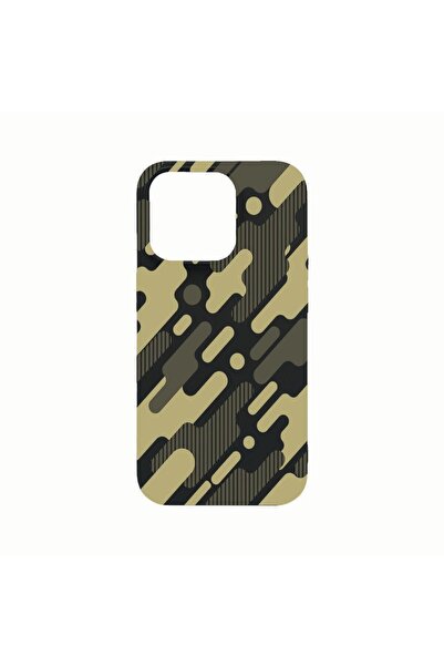 bestcase Θήκη σιλικόνης, Συμβατή με Apple iPhone 14 Pro, Πράσινο Καμουφλάζ, α...