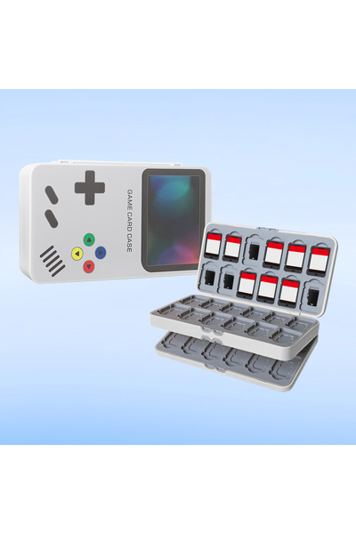 Choice WHITE Game Cartridge Holder Storage Box, Featuring 48 Game Slots and 4...
