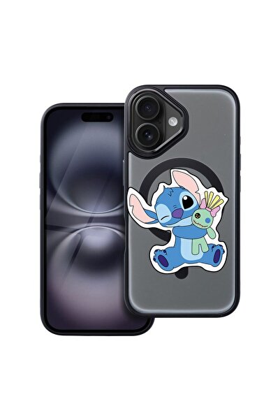 bestcase Husa Compatibila cu Apple iPhone 16 cu Design Lilo, Shockproof Shiel...