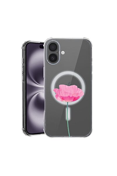 bestcase Husa pentru Apple iPhone 16, MagSafe Anti Shock, Rose - Pastel Pink,...