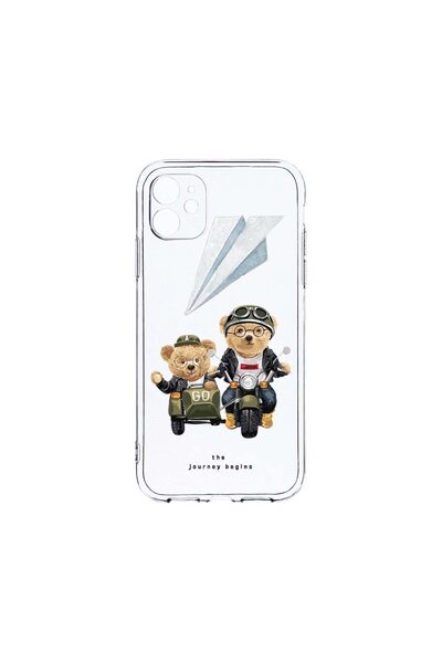 bestcase Θήκη Διαφανής Σιλικόνη 2MM, Συμβατή με Apple iPhone 12 Mini, Teddy O...