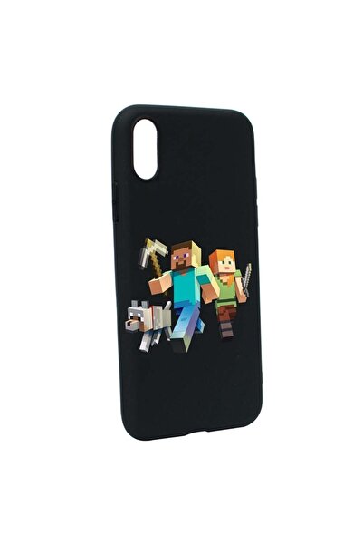 bestcase Θήκη σιλικόνης, Συμβατή με Apple iPhone XS Max, Minecraft, ανθεκτική...