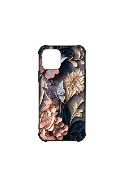 bestcase Husa MaxSafe Glassy, Συμβατό με Apple iPhone 12, Σχέδιο Πεταλούδα, Χ...