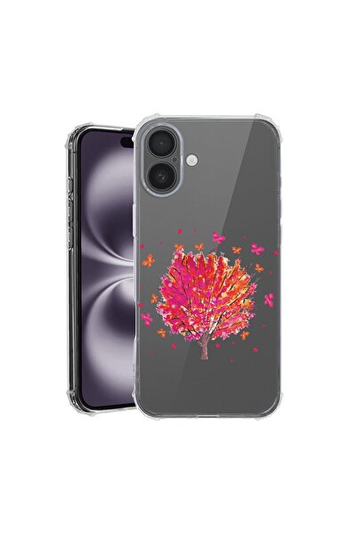 bestcase Husă pentru Apple iPhone 17 cu design Copac cu fluturi, Antișoc, Col...