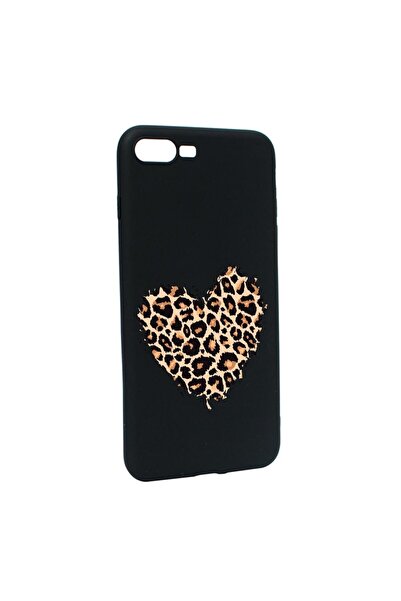 bestcase Θήκη σιλικόνης συμβατή με Apple iPhone 7 Plus / 8 Plus, Καρδιά Λεοπά...
