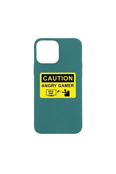 bestcase Husa Silicon Compatibila Cu Apple iPhone 13 Pro Max, Angry Gamer, re...