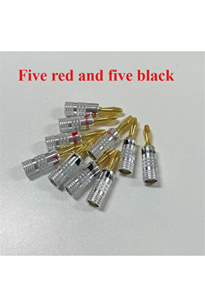 Choice WHITE 10pcs Matihur banana plugs 24K Gold-plated 4MM Banana Connector ...