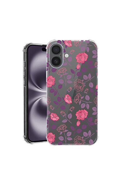 bestcase Husă pentru Apple iPhone 17 cu Design Trandafir, Antișoc, Colțuri în...