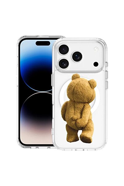 bestcase Θήκη για Apple iPhone 17 Pro με Σχέδιο Teddy Bear Hidden Shot, Mag A...
