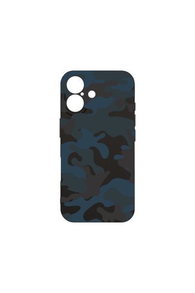 bestcase Калъф за Apple iPhone 16, Тънък премиум силиконов 1.2ММ, Камуфлажен,...