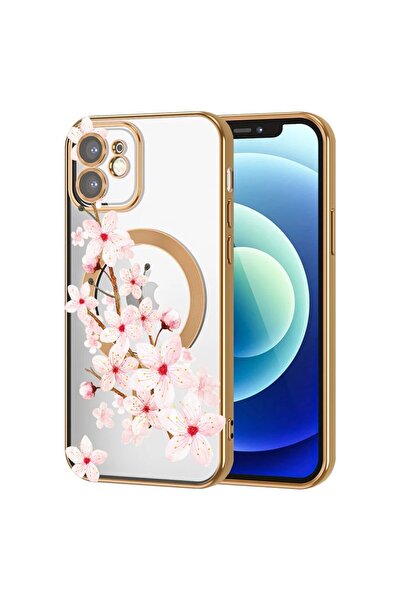 bestcase Πολυτελής Θήκη MagSafe, Συμβατή με Apple iPhone 11, Φλοράλ  "Λεπτεπί...