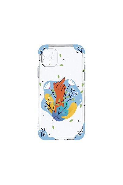 bestcase Θήκη Διαφανής Σιλικόνη 2MM, Συμβατή με Apple iPhone 12 Mini, Flowers...