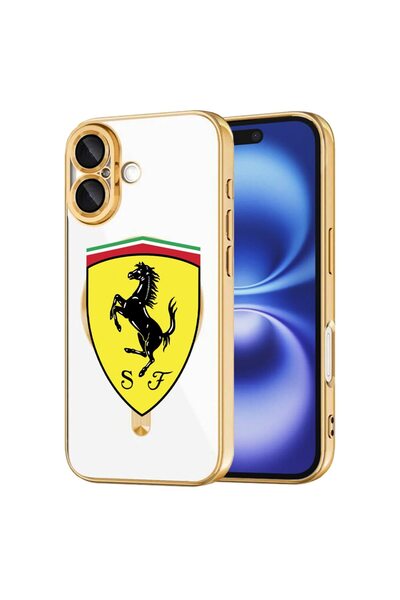 bestcase Husa Luxury MagSafe, Compatibila Apple iPhone 16, Ferrari, Ultra-Sof...