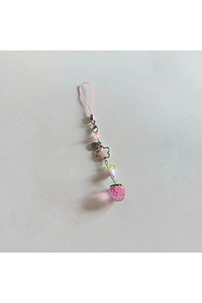 Choice1 pink Lightweight Sweet Xyu Cute Strawberry Keychain Cellphone Charm L...