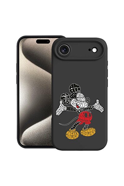 bestcase Θήκη για Apple iPhone 17 Air με Σχέδιο Καλλιγραφίας Μίκυ Μάους, Σιλι...