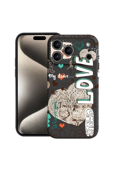 bestcase Husă pentru Apple iPhone 17 Pro Max cu Design Love, Silicon Premium,...