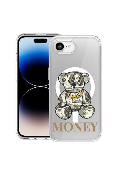 bestcase Θήκη για Apple iPhone 16e με σχέδιο Teddy Bear Money, Μαγνητική Αντι...