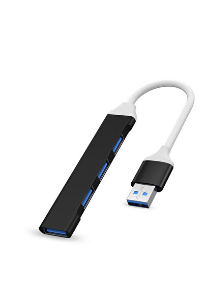 Choice5 محول USB متعدد المنافذ أسود اللون، USB 3.0، 4 في 1، محول تقسيم عالي ا...