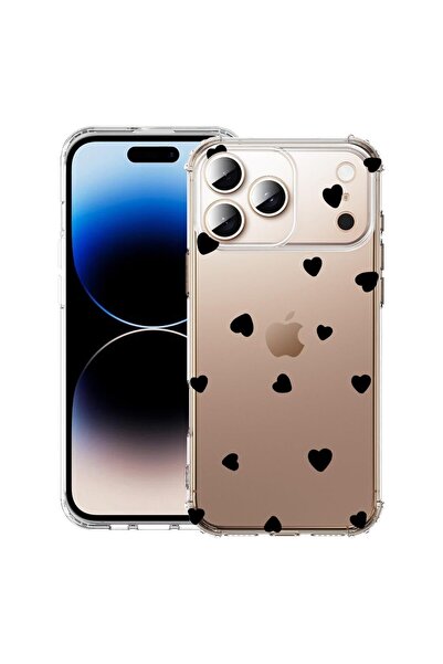 bestcase Husă pentru Apple iPhone 17 Pro cu design cu model inimioare, anti-ș...