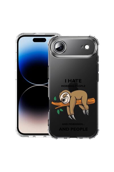 bestcase Husă pentru Apple iPhone 17 Air cu Design I Hate Morning, Antișoc, C...