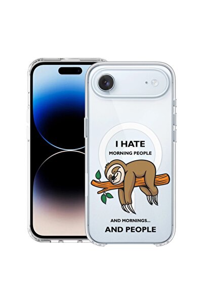 bestcase Husa pentru Apple iPhone 17 Air cu Design I Hate Morning, Mag Anti S...
