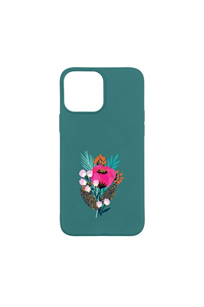 bestcase Husa Silicon Compatibila Cu Apple iPhone 13 Pro Max, Flowers, rezist...