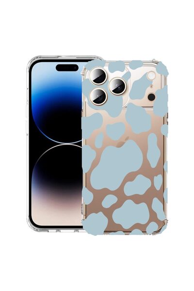 bestcase Husă pentru Apple iPhone 17 Pro cu Design Blue Cow, Antișoc, Colțuri...