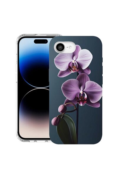 bestcase Husa pentru Apple iPhone 16e cu Design Mov Orchid, Mag Anti Shock TP...