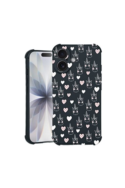 bestcase Θήκη TPU Pro Shock Συμβατή με Apple iPhone 16, με Σχέδιο Γλυκά Μονόκ...