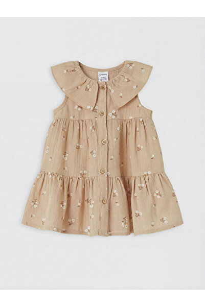 LC Waikiki I Bebe Roba Collar Flower Embroidered Baby Girl Muslin Dress from ...