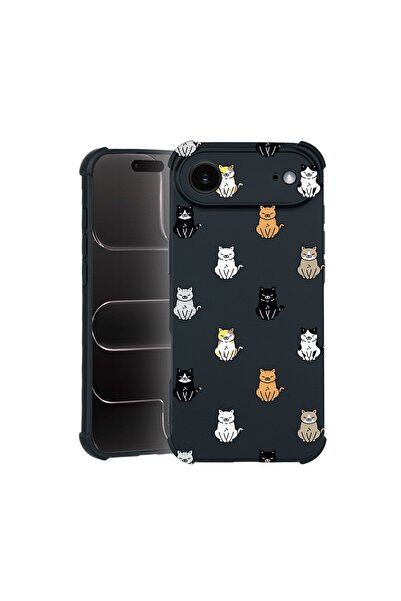 bestcase Θήκη TPU Pro Shock Συμβατή με Apple iPhone 17 Air, με σχέδιο γάτας, ...