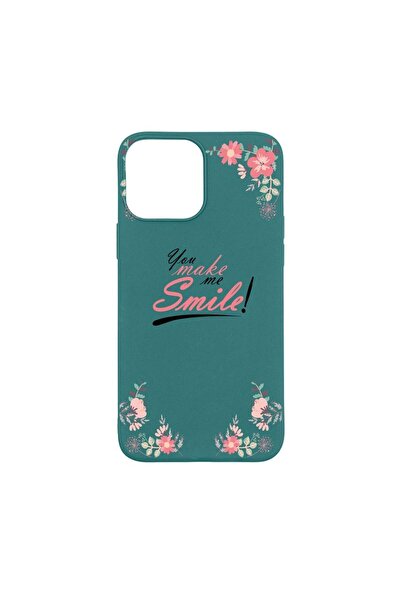 bestcase Силиконов калъф, съвместим с Apple iPhone 13 Pro Max, You Make Me Sm...