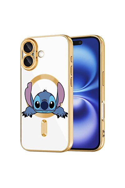 bestcase Husa Luxury MagSafe, Compatibila Apple iPhone 16 Plus, Stitch, Ultra...
