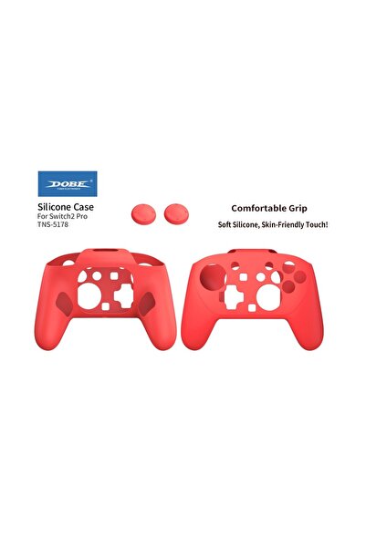choice2 غطاء سيليكون أحمر فائق النحافة من DOBE طراز TNS-5178 لوحدة تحكم Switc...