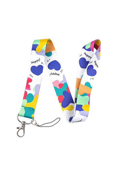 Choice10 Polyester Fiber 11 Heart Lanyard Simple Style Neck Strap for Key ID ...