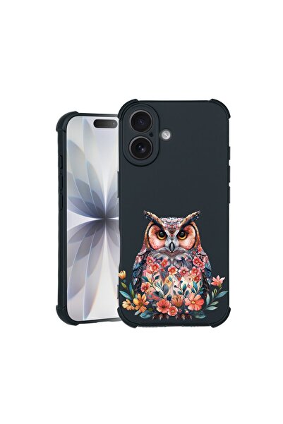 bestcase Husa TPU Pro Shock Compatibila cu Apple iPhone 17, cu Design OWL, co...