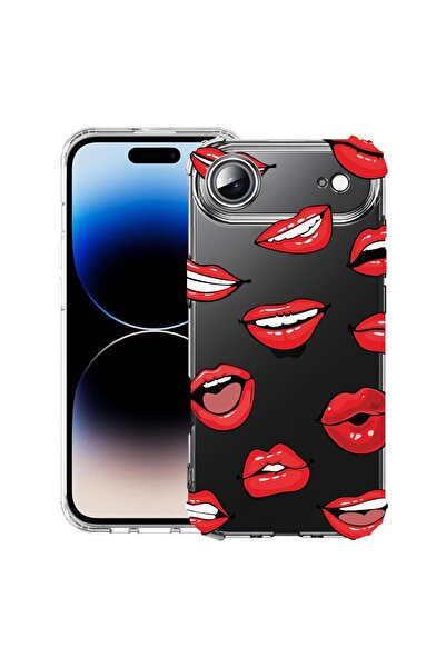 bestcase Husă pentru Apple iPhone 17 Air cu Design Lips - Model Kiss, Antișoc...