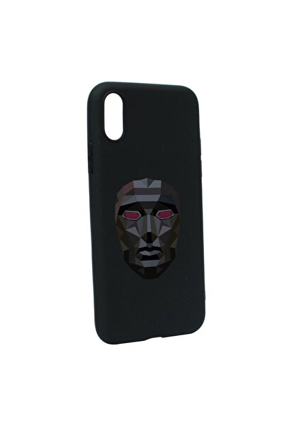 bestcase Θήκη σιλικόνης συμβατή με Apple iPhone XS Max, Squid Game - Μάσκα Άν...