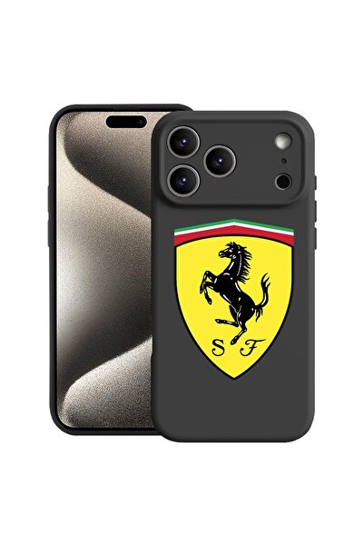 bestcase Husă pentru Apple iPhone 17 Pro cu Design Ferrari, Silicon Premium, ...