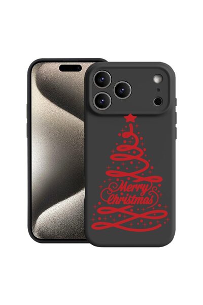 bestcase Husă pentru Apple iPhone 17 Pro Max cu design Brad de Crăciun, Silic...