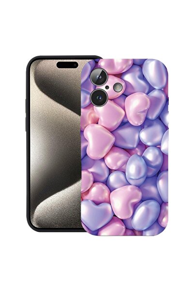 bestcase Husă pentru Apple iPhone 17 cu Design Inimi Colorate, Silicon Premiu...