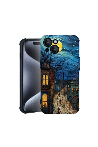 bestcase Θήκη TPU Pro Shock συμβατή με Apple iPhone 15, με σχέδιο Van Gogh Ci...