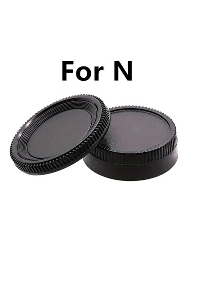 Choice For N 1sets 1Set For Nikon F mount camera lens Rear Lens Cap + Camera ...